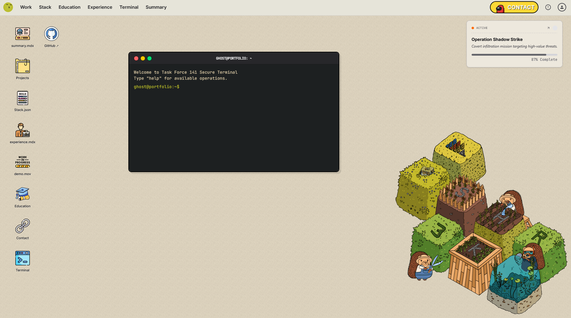 OS Portfolio Template